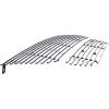 image:imageAPS Compatible with Ford Explorer 20022005 Main Upper Lower Bumper Stainless Steel 8x6 Billet Front Grill Grille Insert Combo F87989C
