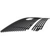 image:imageAPS Compatible with Ford F150 20042005 Main Upper Lower Bumper Stainless Steel Black 8x6 Horizontal Billet Front Grill Grille Insert Combo F67994JBlack