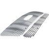 image:imageAPS Compatible with Ford F150 20042005 Main Upper Lower Bumper Stainless Steel Black 8x6 Horizontal Billet Front Grill Grille Insert Combo F67994JChrome