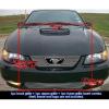 image:imageAPS Compatible with Ford Mustang 19992004 GT V8 with Logo Show Aluminum Chrome Horizontal Billet Grille Grill Insert Combo F67733A