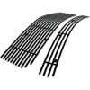 image:imageAPS Compatible with Ford Mustang 20052009 V6 Main Upper Lower Bumper Stainless Steel 8x6 Billet Front Grill Grille Insert Combo F67984CBlack