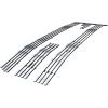 image:imageAPS Premium 304 Stainless Steel Chrome Horizontal Billet Grille Grill Insert Compatible with GMC Sierra 1500 2014 2015 Main Upper N19S27956G