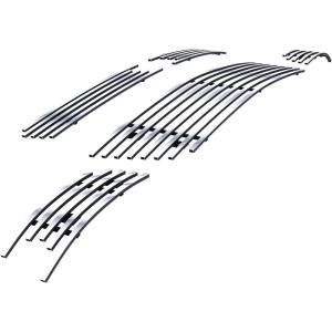 image:imageAPS Compatible with Chevy Impala 20062013 amp 1416 Impala Limited with Fog Light Main Upper Lower Bumper 304 Stainless Steel Chrome Polished 8x6 Billet Front Grill Grille Insert Combo C67920CChrome