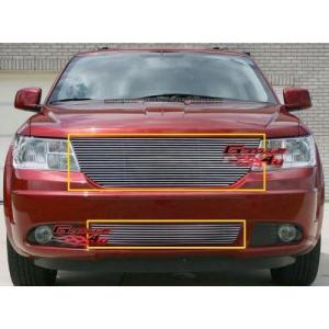 image:imageAPS Compatible with Dodge Journey 20092010 R T amp SE amp SXT Aluminum Chrome Horizontal Billet Grille Grill Insert Combo D87711A