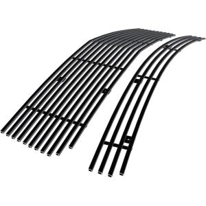 image:imageAPS Compatible with Ford Mustang 20052009 V6 Main Upper Lower Bumper Stainless Steel 8x6 Billet Front Grill Grille Insert Combo F67984CBlack