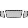 image:imageAPS Compatible with Nissan Titan 20082015 Main Upper Stainless Steel Black Mesh Rivet Studs Front Grill Grille Insert NL6520HBlack