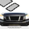 image:imageAPS Compatible with Nissan Titan 20082015 Main Upper Stainless Steel Black Mesh Rivet Studs Front Grill Grille Insert NL6520HBlack