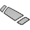 image:imageAPS Compatible with Nissan Titan 20082015 Main Upper Stainless Steel Black Mesh Rivet Studs Front Grill Grille Insert NL6520HBlack