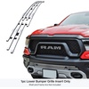 image:imageAPS Compatible with Ram 1500 20192024 Rebel amp 2124 TRX with Front Sensor Lower Bumper Stainless Steel Black Mesh Front Grill Grille Insert D75205KChrome
