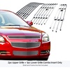image:imageAPS Premium Stainless Steel Silver Horizontal Billet Grille Grill Insert Combo Compatible with Chevy Malibu 2008 2009 2010 2011 2012 Main Upper Lower Bumper N19C51016C