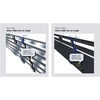 image:imageAPS Premium Stainless Steel Silver Horizontal Billet Grille Grill Insert Combo Compatible with Chevy Malibu 2008 2009 2010 2011 2012 Main Upper Lower Bumper N19C51016C