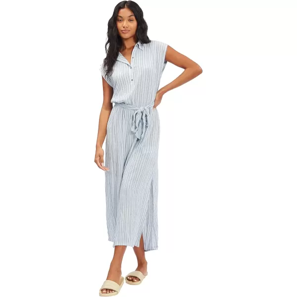 imageBillabong Womens Lovely Ways Button Front Midi DressBlue Stream