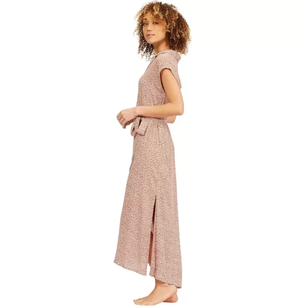 imageBillabong Womens Lovely Ways Button Front Midi DressRed Clay