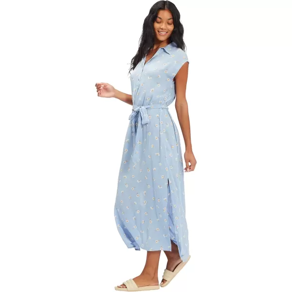 imageBillabong Womens Lovely Ways Button Front Midi DressSweet Blue