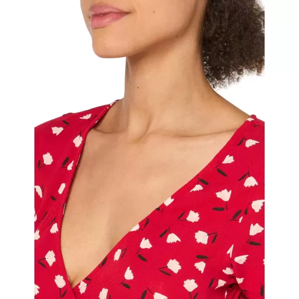 imageBillabong Womens Wrap Front Midi Length DressHavana Red