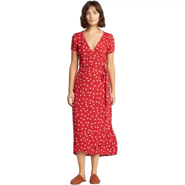 imageBillabong Womens Wrap Front Midi Length DressHavana Red
