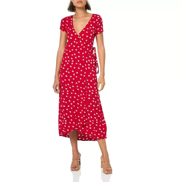 imageBillabong Womens Wrap Front Midi Length DressHavana Red
