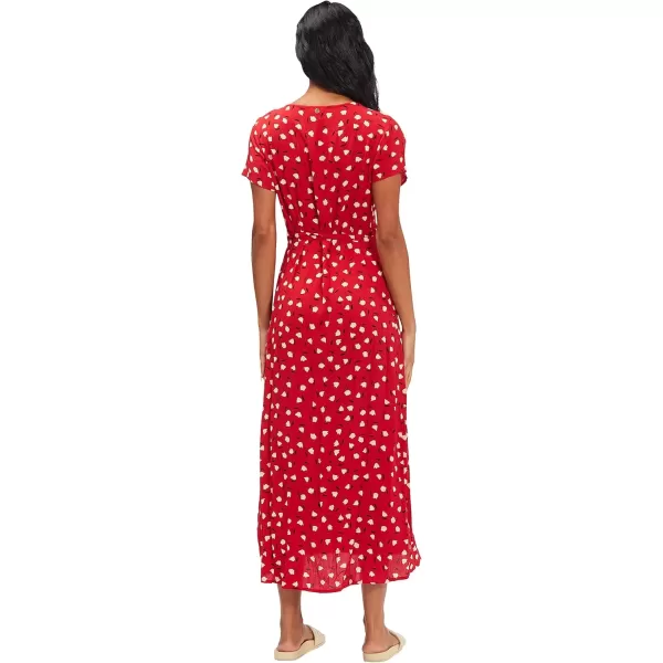 imageBillabong Womens Wrap Front Midi Length DressHavana Red