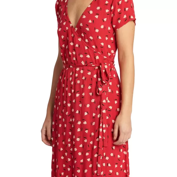 imageBillabong Womens Wrap Front Midi Length DressHavana Red