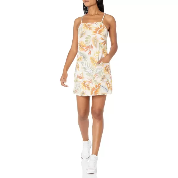 imageBillabong womens Straight Round Woven Mini Sundress DressWhiteMulti