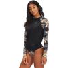 imageBillabong Womens Classic Long Sleeve RashguardBlack Pebble Print