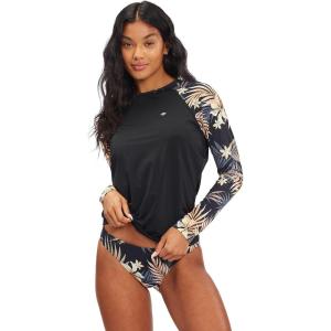 imageBillabong Womens Classic Long Sleeve RashguardBlack Pebble Print