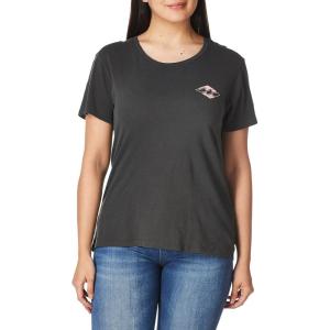 imageBillabong Womens Premium Short Sleeve Logo Graphic TeeHeritage Arch Off Black
