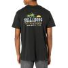 imageBillabong Mens Classic Short Sleeve Premium Logo Graphic Tee TShirtBlack Las Palmas