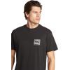 imageBillabong Mens Classic Short Sleeve Premium Logo Graphic Tee TShirtBlack Warp