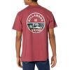imageBillabong Mens Classic Short Sleeve Premium Logo Graphic Tee TShirtBurgundy Rotor Fill