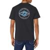 imageBillabong Mens Classic Short Sleeve Premium Logo Graphic Tee TShirtRotor Diamond Black