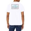 imageBillabong Mens Classic Short Sleeve Premium Logo Graphic Tee TShirtTropical Vibrations White