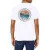 imageBillabong Mens Classic Short Sleeve Premium Logo Graphic Tee TShirtWalled White