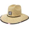 imageBillabong Womens Classic Printed Straw Lifeguard Hat Featuring Adjustable Chin Strap Printed Fabric Lining ampamp Front Woven Patch