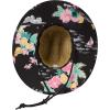 imageBillabong Womens Classic Printed Straw Lifeguard Hat Featuring Adjustable Chin Strap Printed Fabric Lining ampamp Front Woven Patch