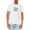 imageBillabong Mens Classic Short Sleeve Premium Logo Graphic Tee TShirtTeam Wave White