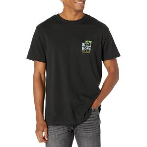 imageBillabong Mens Classic Short Sleeve Premium Logo Graphic Tee TShirtBlack Las Palmas