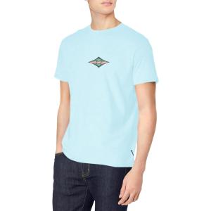 imageBillabong Mens Classic Short Sleeve Premium Logo Graphic Tee TShirtCoastal Blue Diamond Wave