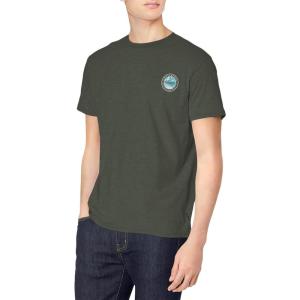 imageBillabong Mens Classic Short Sleeve Premium Logo Graphic Tee TShirtWalled Charcoal