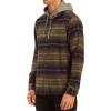 imageBillabong Mens Classic Hooded Baja Flannel ShirtStealth