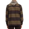 imageBillabong Mens Classic Hooded Baja Flannel ShirtStealth