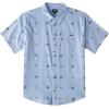 imageBillabong Mens Classic Sundays Woven Short Sleeve ShirtBlue Suede