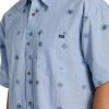 imageBillabong Mens Classic Sundays Woven Short Sleeve ShirtBlue Suede