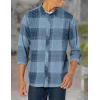 imageBillabong Mens Coastline Long Sleeve Flannel ShirtSlate Blue Plaid