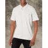 imageBillabong Mens Polo ShortSleeve Shirt Classic Polo Shirt with Button Closure ampamp Check PocketLight Grey Heather