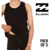 imageBillabong Mens Undershirts 5 Pack Lightweight Tank Tops for Men Classic Ribbed CottonBlack