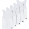 imageBillabong Mens Undershirts 5 Pack Lightweight Tank Tops for Men Classic Ribbed CottonWhite