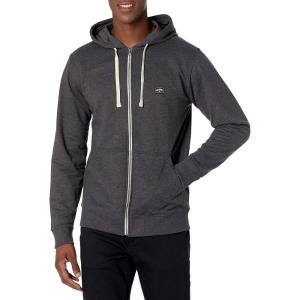 imageBillabong Mens Classic Premium Full Zip Fleece Sweatshirt HoodieBlack Texture