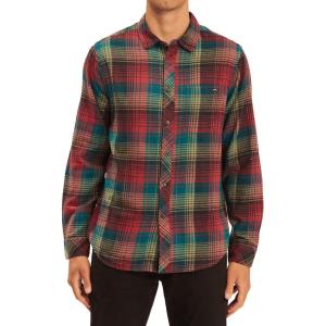 imageBillabong Mens Coastline Long Sleeve Flannel ShirtOxblood