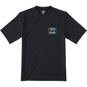 imageBillabong Mens Standard Classic Short Sleeve Loose Fit RashguardBlack Art Wave